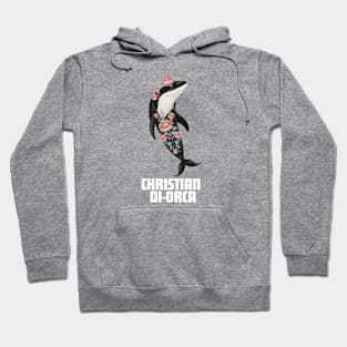 Christian Di-Orca Fashion Designer Killer Whale Gift For Orca Lover Anthropomorphic Hoodie